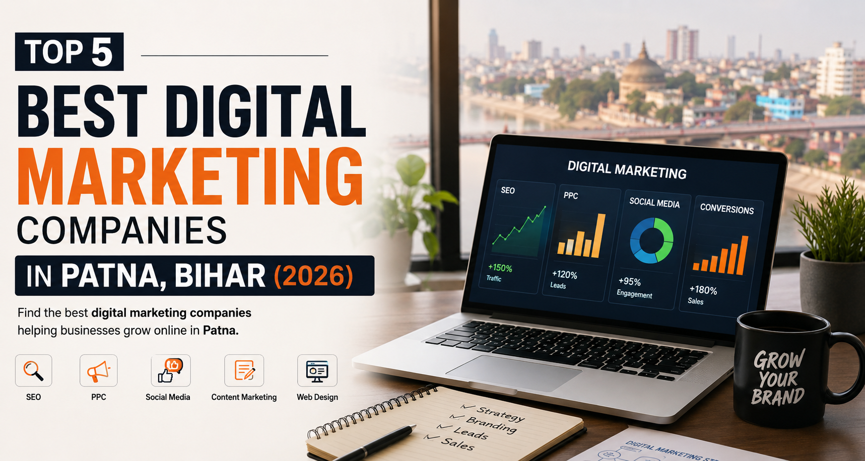 You are currently viewing Top 5 Best Digital Marketing Companies in Patna, Bihar (2026)